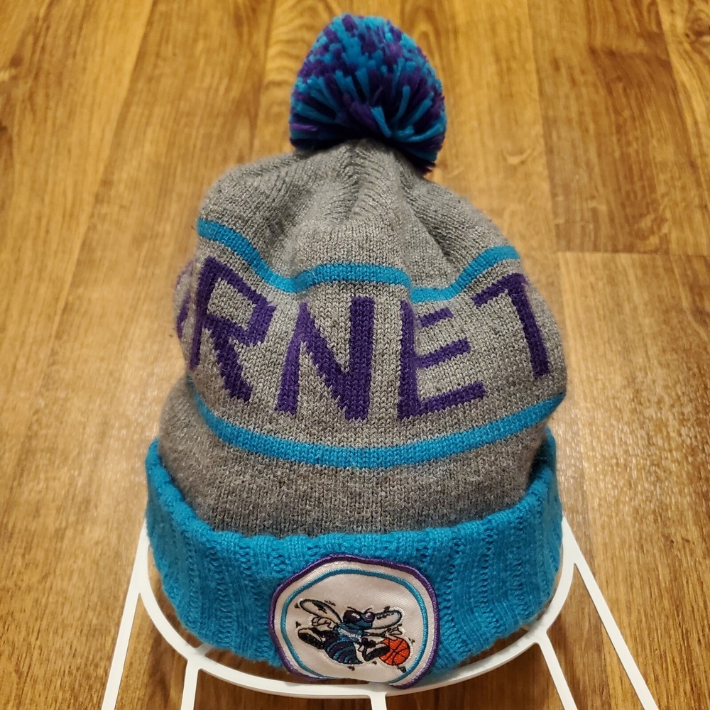 Charlotte Hornets Beanie‎ Hat Men Mitchell & Ness Acrylic NBA